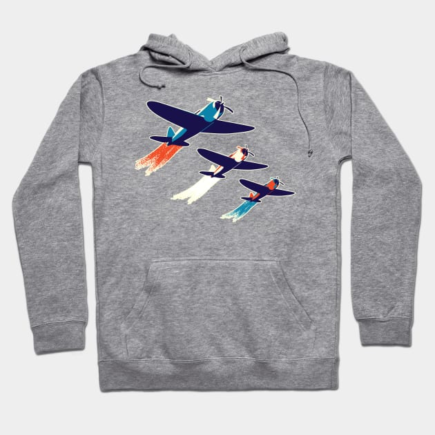 Three Planes Hoodie by Aim For The Face